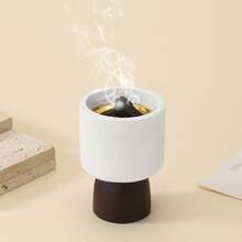 1 件简约木纹便携式迷你香炉，家居装饰艺术品，适用于客厅、卧室、瑜伽馆、娱乐场所、办公室、会议室、花园、户外、氛围场合，非常适合送礼或个人使用 - 彩色 - 查看 9
