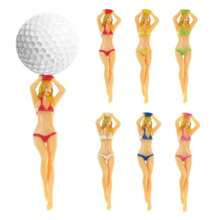 6pcs Fun Ladies Golf Ball Seat, 7.5cm (2.95in) Durable Plastic, Golf Placement Training Ball Accessories, Professional Golf Nails, Golf Experience