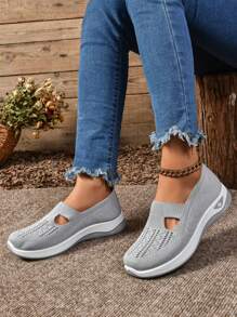Women's Breathable Casual Commuter Shoes, 2025 New Arrivals, Lightweight Soft Thick Sole Casual Shoes For Women, All Season