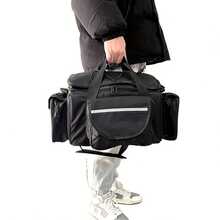 鱼饵包、腰包、斜挎包、钓鱼背包（含鱼饵钓具） - 黑色 - 查看 3