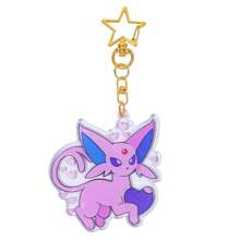 pocket monsters Accessoires Pokémon - Porte-clés en acrylique Eevee 9 formes, charmant pendentif de sac à dos, bijoux DIY pour femmes, accessoires de voiture, breloques de sac, sacs d'école, lettre de dessin animé