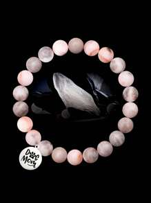 1Pc Cute Bracelets Dog Mom With Gift Card, Adorable Engraving Gift For Dog Lovers, Celebrations Dog Lover Birthday, Thanks You Gift, Durable Elastic Design, Ideal For Any Occasion