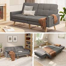 Sofa Bed Set - Dark Grey - View 4
