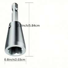 1 pezzo, Attrezzo automatico per torsione dei fili con attacco esagonale da 6 mm, connettore metallico rapido per trapano/avvitatore - Kit essenziale per elettricisti per torsione parallela dei fili, connessione elettrica