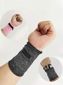 Bolsa de muñeca deportiva para exteriores con cremallera, bolsa de almacenamiento oculta multifuncional, cartera privada, bolsa para teléfono móvil de ciclismo, bolsa para el brazo de fitness, bolsa de muñeca, cartera de almacenamiento para correr, accesorios de viaje, accesorios de mujer y niña grandes, horquilla de pelo invisible, anillo de pelo negro, accesorios de viaje, vacaciones, verano, vuelta al colegio