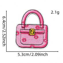 Accesorio de ropa en forma de parche de tela creativo, al por mayor, con diseño de joyería personalizada de princesa rosa inglesa de dibujos animados linda