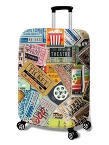 18-32Inch Luggage Cover Elastic Suitcase Cover Travel Case Cover Luggage Full Body Pattern Anti-Scratch Protector Case Protector Cover Travel Suitcase Cover For 18 To 30 Inch Protective Cover Allover Print Dustproof Cover Trolley Case Luggage Dust Cover Travel Accessories Bag For School School Accessories School Stuff - Multicolor - View 3