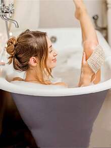 1/5 天然剑麻皂袋 | 温和去角质，泡沫丰富，速干，适用于肥皂 | 可重复使用的手工浴室悬挂式肥皂收纳袋 | 天然面料，适用于小饰品、珠宝和肥皂，带抽绳封口 | 敏感肌肤友好，植物纤维，以女性为中心，手工工艺，返校季 - 米色 - 查看 7