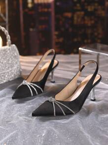 New Women High Heel Mid Heel Not Tired Pointed Toe Fashion Versatile Pumps