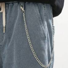 1pc Men's Punk Style Simple Versatile Hollow Pants Chain