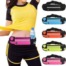 1pc Sports Waist Bag With Phone Holder, Waterproof & Shock-Proof Fitness Running Waist Belt, Unisex Design For Gym, Running, Outdoor Activities