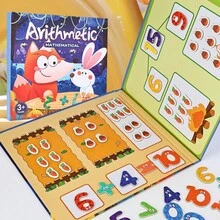 1 Stück Kinder Mathematik Addition & Subtraktion Magnetisches Lernspielzeug, Mathe-Aufklärung Lernhilfe mit 3 Spielmodi, leicht verständlich, geeignet für 3-6 jährige Jungen & Mädchen, Kindergarten, Geburtstag, Feiertage, kleine Geschenke