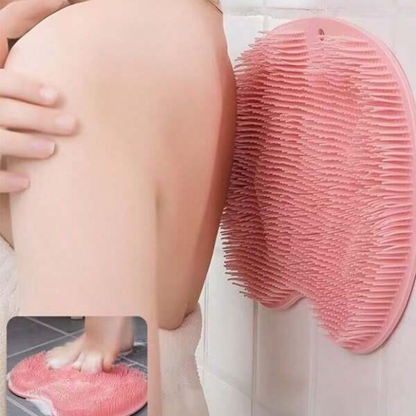 1 Stück große Waschunterlage für die Dusche - Fußduschen-Spender, zum Entfernen von Hornhaut und abgestorbener Haut, Fußmassage-Pads für Männer und Frauen, zur Schmerzlinderung an den Füßen, mit rutschfesten Saugnapf
