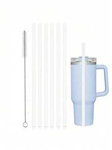 Cup Straw Cleaning Brush, Reusable Straw Cleaner Fits 40/30/20 Oz Tumblers, 10mm Diameter Pipe Cleaner Suitable For Water Bottles And Straws, For Outdoor, Camping