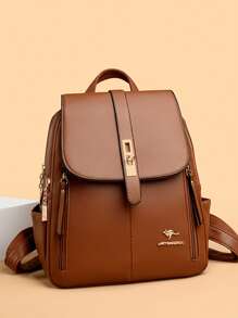 Nova mochila feminina casual de grande capacidade, bolsa de ombro versátil para viagem