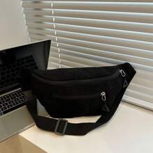 [Preference Style] Autumn/Winter Corduroy Crossbody Bag - New Chest Bag - Women's Casual Shoulder Bag - Student Commuter Bag For Women Storage Organizer Travel Essentials Back To School Dormitory Storage
