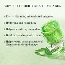 Pure Aloe Vera Gel Made At The Source Within 12 Hours Of Harvest - Multipurpose Pure Aloe Vera Gel For Face, Body Skin, Scalp, & Hair, 7oz - Nhiều màu - Xem 2