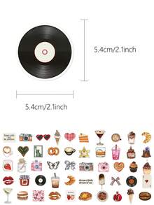 50pcs Pinterest Inspired Aesthetic Stickers Scrapbook Luggage Laptop Room Decor Diy Doodle Stickers, School Supplies,Back To School