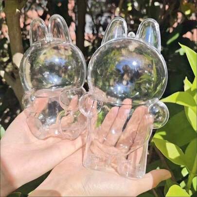 1pc Doll Protective Case, Transparent Hanging Storage Box, Plastic Protective Case. Applicable To: Plush Toys, Ceramic Ornaments, Doll Accessories (Dolls Are Not Included, Hanging Buckles Are Randomly Sent)