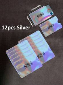 12/24/30pcs Anti Blocking Reader Lock Bank Card Credit Card Protector,Rfid Blocking Sleeves,ID Card Case Protector Metal Aluminium Case Card Holder, Wallet Business Card Holder, Credit Card Holder For Women For Men