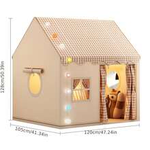 Children's Tents Are Suitable For Indoor Girls, Boys, Castles, Small Houses, Toy Houses, Princess Dream Games, And Secret Bases (Without Lighting) - Pink - View 3