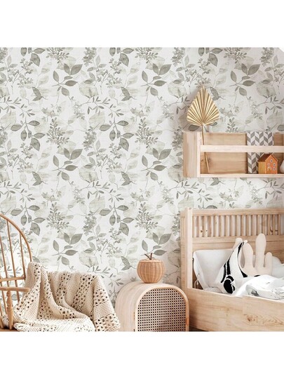 Roll Elegante Water Plant Leaves Wallpaper Peel Stick, Removable Wand Stickers, Beautiful Verlichting Background Murals Room Living Hallway ation Home Art Self Adhesive view 9
