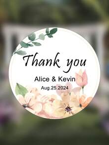 Personalized Thank You Stickers, Round Thank You Stickers Wedding Birthday Party Business Shower, Party Favor Labels, Candle Favor Stickers,A Sweet Thank You Stickers, Party Favor Tags, Wedding Gift Bag Back To School Gift. Wedding Favor Ideas, Bridal Shower Favors, Modern Minimalist Stickers - Multicolor - View 22