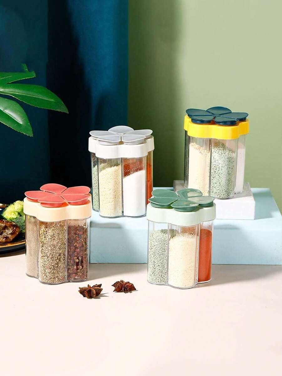 1pc Kitchen 5-In-1 Portable Seasoning Storage Box - Multicolor - View 1
