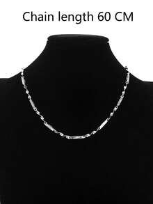 1 件星形莫比乌斯带钛钢项链，时尚男女款颈链，耐用且不褪色