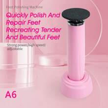 Removedor eléctrico de callosidades de los pies, máquina de pedicura ajustable con 3 discos de lijado, 3 pulidores de uñas, lima eléctrica para pies y removedor de callosidades, exfoliador de pies de metal unisex, lima eléctrica multiusos para pies