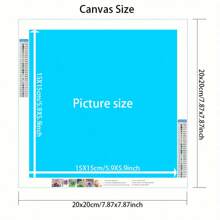 1pc Adult 5D Round Diamond Painting Kit - Full Diamond Art, DIY Canvas Mosaic Craft Set, Home Decor Wall Art, Allows You To Easily Enjoy The Time Focusing On Diamond Painting, No Frame Included