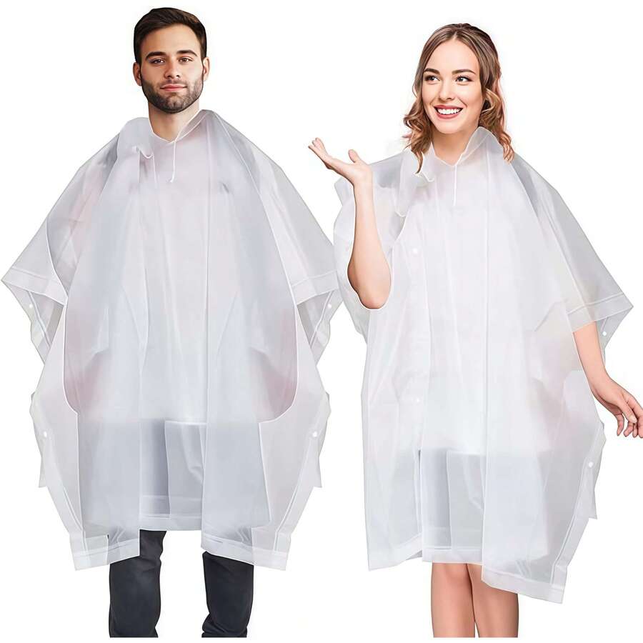 1/2 chiếc áo mưa chống thấm nước dành cho người lớn, áo mưa có mũ trùm đầu, dày dặn, chất liệu cao cấp, unisex, có thể gấp gọn, dễ mang theo, có thể tái sử dụng, thích hợp cho cắm trại, leo núi, công viên giải trí, lễ hội và nhiều hoạt động khác, ngoài trời, sân vườn, đồ dùng cần thiết khi đi du lịch, đồ dùng cần thiết khi đi biển, mùa tốt nghiệp, lễ tốt nghiệp, chúc mừng tốt nghiệp, chúc mừng sinh viên xuất sắc, thủ khoa, hoàn thành chương trình học, tiệc tốt nghiệp, đồ dùng cần thiết ngoài trời, đồ dùng cần thiết khi đi bộ đường dài, đồ dùng cần thiết khi cắm trại, dụng cụ cầm tay, đồ dùng cần thiết mùa hè, đồ dùng mùa hè di động - Nhiều màu - Xem 1