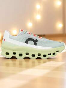 tenis verdes on suspension confort fasion clou agujeros moda runner en caja - Verde - Ver 5