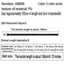Femei Vintage moda PU piele talie curea Vintage Y2K gotic cataramă metal curea blugi pantaloni rochie talie bandă moda AB006 - Multicolor - Vizualizare 7