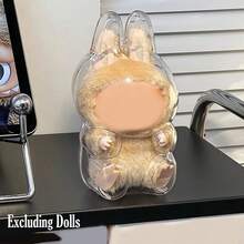 1pc Acrylic Gift Packaging Box, Doll Packaging Box, Compatible With Labubu. - Multicolor - View 5