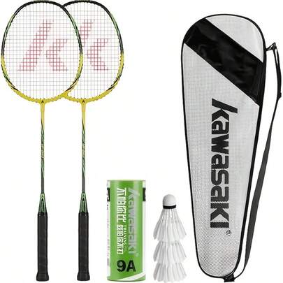 2 Player Badminton UP-0160 UP-0182 Set Strung YELLOW