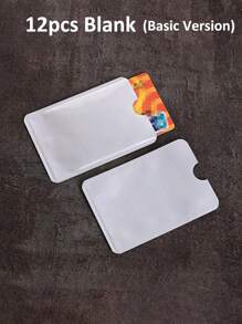 12/24/30pcs Anti Blocking Reader Lock Bank Card Credit Card Protector,Rfid Blocking Sleeves,ID Card Case Protector Metal Aluminium Case Card Holder, Wallet Business Card Holder, Credit Card Holder For Women For Men