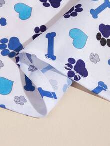 1件可爱宠物三角围兜/口水巾，适合猫狗居家使用 - 藍色 - 查看 6