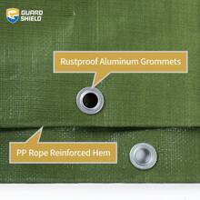 Extra-Thick Waterproof Tarp - 1pc Heavy-Duty Rain And Sunshade Tarp With UV Protection, Tear-Resistant, Reinforced Edges, Metal Grommets - Suitable For Outdoor Sun Protection And Agricultural Use, Perfect Christmas Gift, Ideal New Year Present