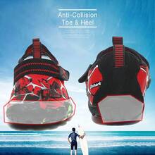 Shoes Barefoot Aqua Socks Outdoor Indoor Quick Dry Sandals Lightweight Slip On Walking Sneakers Beach Pool Swim (Little/Big) - 6-紅/黑 - 查看 4