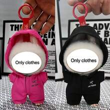[Solo ropa de muñeca] 1 set de ropa de 15-17cm para Labubu muñeca que incluye capa y parka, accesorio para Labubu muñeca , Labobo No.1/2/3 - Multicolor - Ver 2