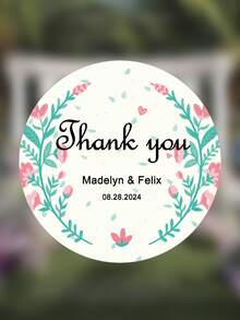 Personalized Thank You Stickers, Round Thank You Stickers Wedding Birthday Party Business Shower, Party Favor Labels, Candle Favor Stickers,A Sweet Thank You Stickers, Party Favor Tags, Wedding Gift Bag Back To School Gift. Wedding Favor Ideas, Bridal Shower Favors, Modern Minimalist Stickers - Multicolor - View 17