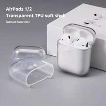 1 pièce Étui de protection transparent en TPU pour boîtier de charge des écouteurs Bluetooth, compatible avec Apple 1/2/3/4/Pro/Pro2