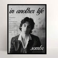 1张Sombr乐队“In Another Life”海报 - 独立流行音乐墙饰，乐队美学帆布印刷墙画，粉丝礼物装饰，现代客厅卧室宿舍无框画 - 彩色 - 查看 13