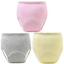 6件柔软训练裤，透气可洗幼儿训练裤，四季皆宜，混色，送给男宝宝和女宝宝的理想礼物，针织面料，防漏，布尿布替代品