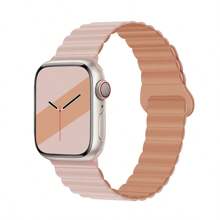 1 pieza Correa de reloj magnética de silicona unisex compatible con de 42 mm, 38 mm, 40 mm, 41 mm, 44 mm, 45 mm, 46 mm, 49 mm. Correa de repuesto para Series Ultra2, Ultra SE2, SE, 10, 9, 8, 7, 6, 5, 4, 3, 2, 1. Regalo ideal para estudiantes que regresan a la escuela