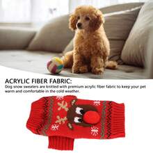 Suéteres de nieve para perros, suéteres gruesos para Navidad, Año Nuevo y fiestas para perros pequeños y medianos.