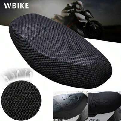 Motorcycle Seat Cover, Dustproof Sunproof Motorcycle Scooter Seat Pad Cover Protector Accessory, Breathable Thin Seat Cushion