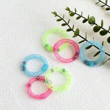 猫咪自娱玩具。甜甜圈造型猫玩具，带铃铛声，弹簧舔舐式猫玩具，无需电池 - 彩色 - 查看 8