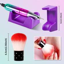 Portable Electric Nail Drill - PRO 45000RPM Electric Nail File Nail Drills For Acrylic Nails Professional With Drill Bits Manicure Pedicure Supplies Use Nail Art For Home DIY Salon Use - 彩色 - 查看 7